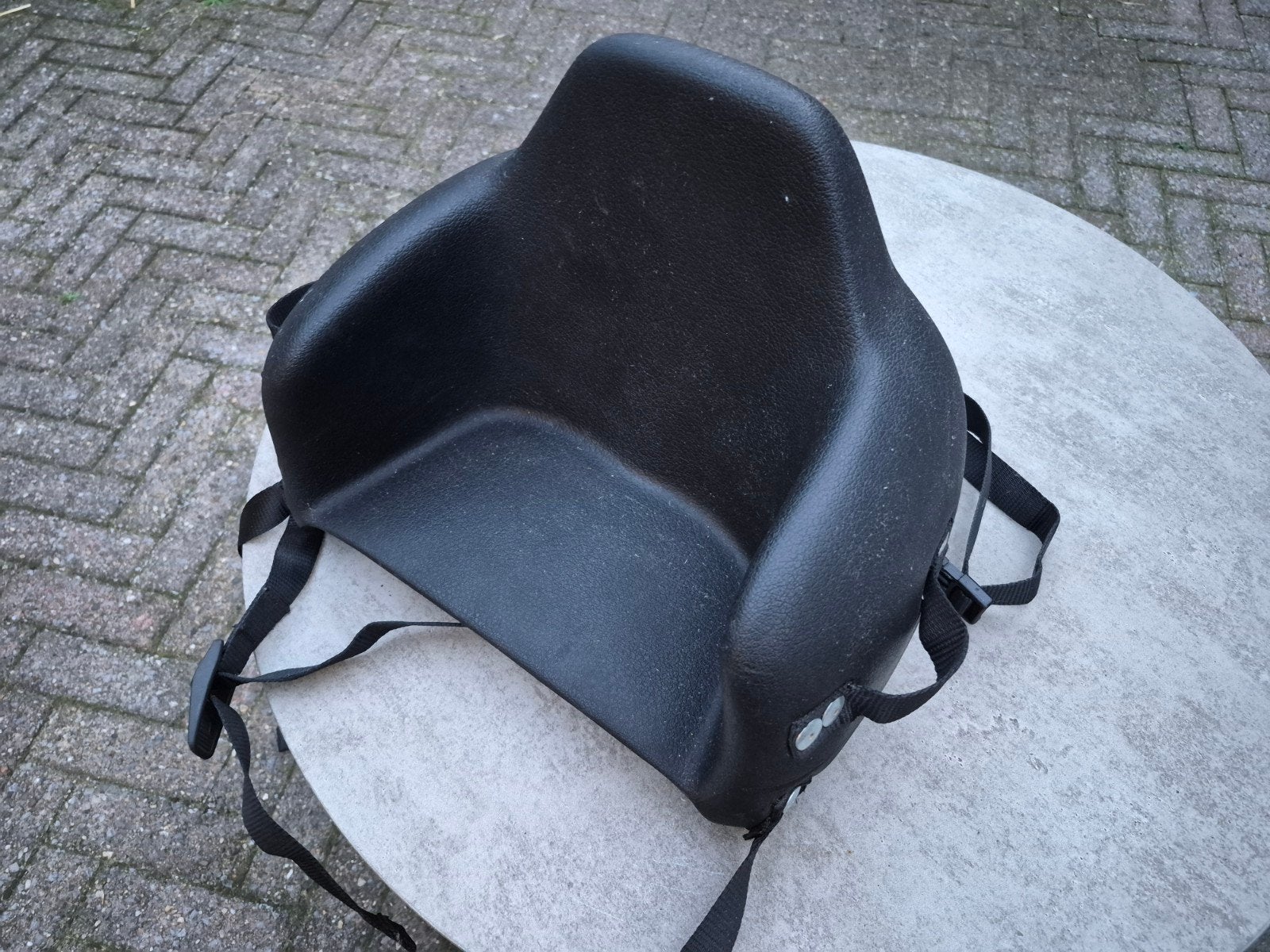 Stamatakis kinderzitje motor/scooter met voetsteunen, Ophalen of Verzenden, Gebruikt
