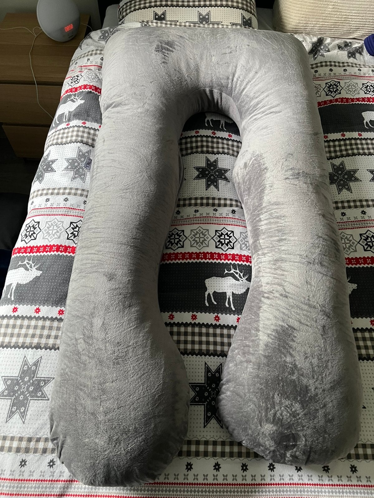 STREX XXL Body Pillow / zwangerschaps- / Zijslaapkussen, Ophalen of Verzenden, Zo goed als nieuw, Grijs