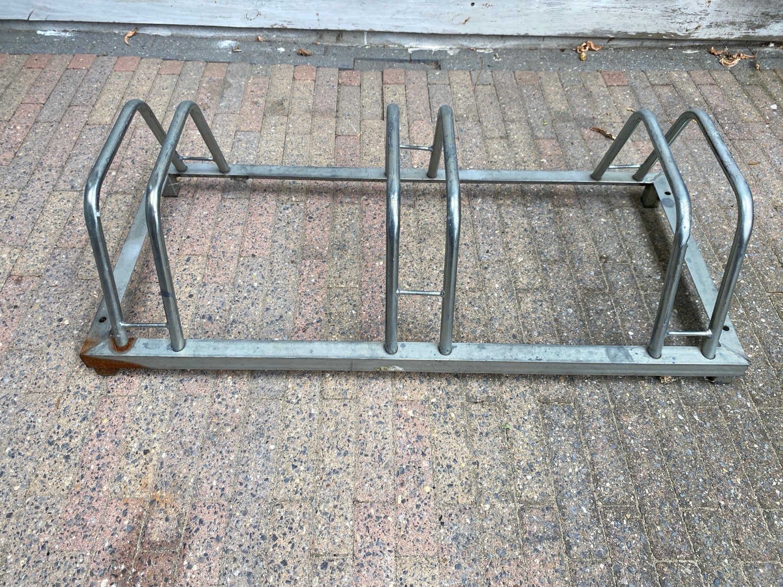 Fietsenrek voor 3 fietsen - gegalvaniseerd staal, Ophalen, Gebruikt