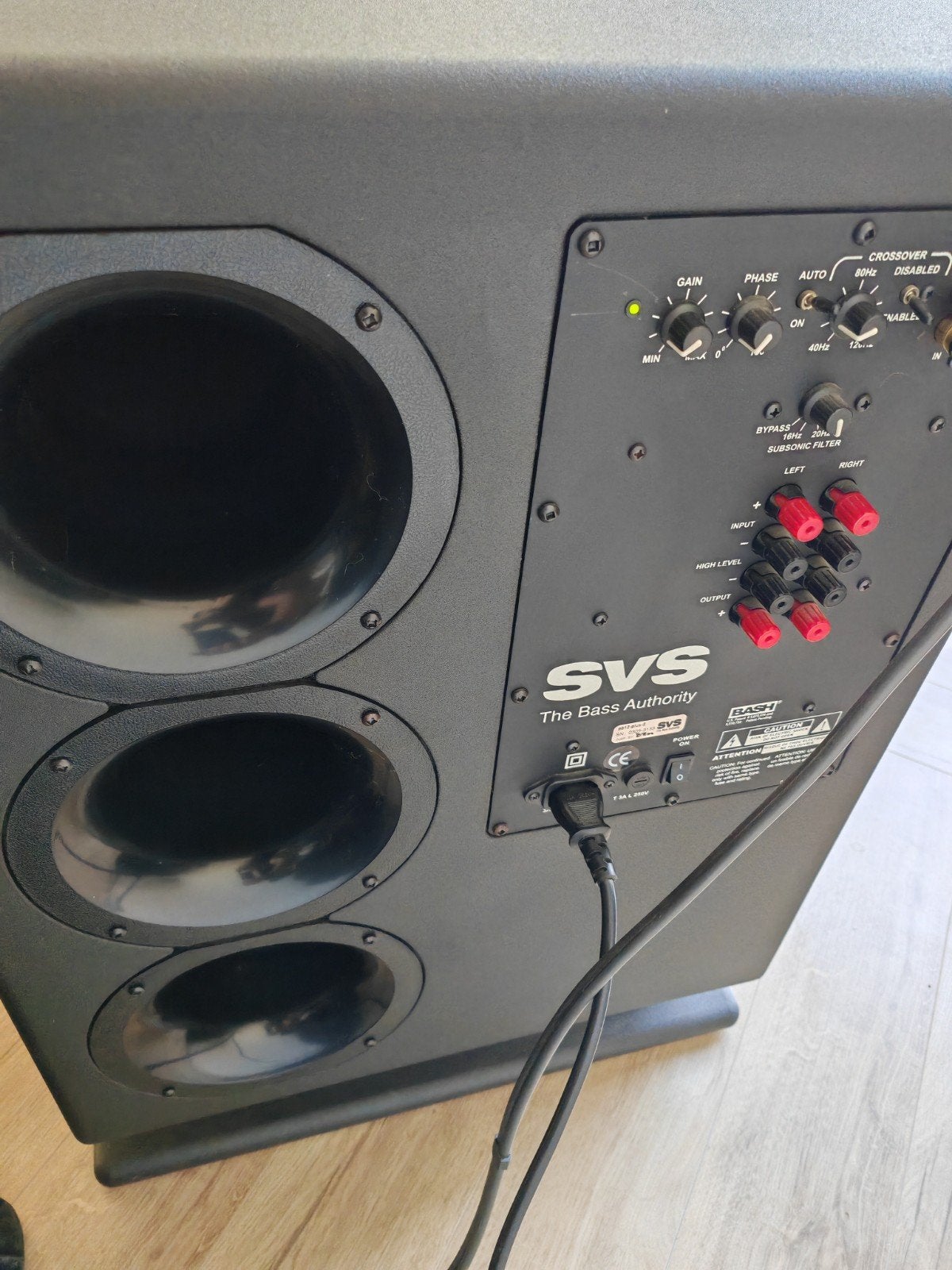 SVS PB12plus2 subwoofer nieuwstaat, Subwoofer, AUX-ingang, Zo goed als nieuw, Ophalen