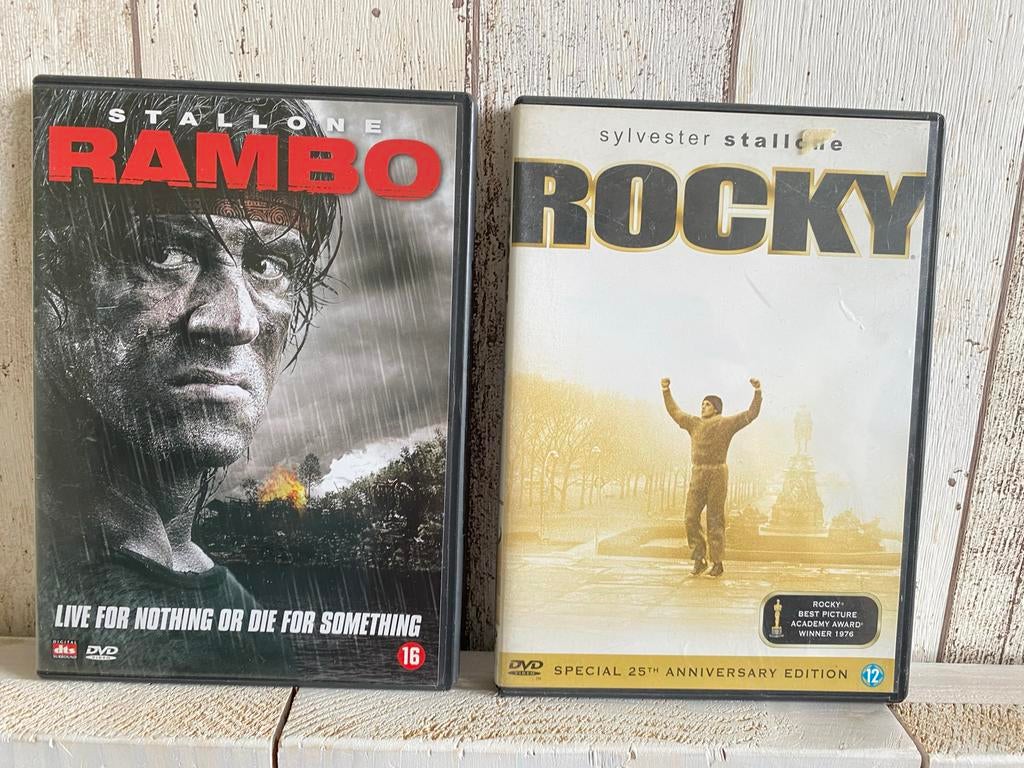 Rambo en Rocky DVD Sylvester Stallone, Cd's en Dvd's, Dvd's | Actie, Vanaf 16 jaar, Ophalen of Verzenden, Zo goed als nieuw, Actie