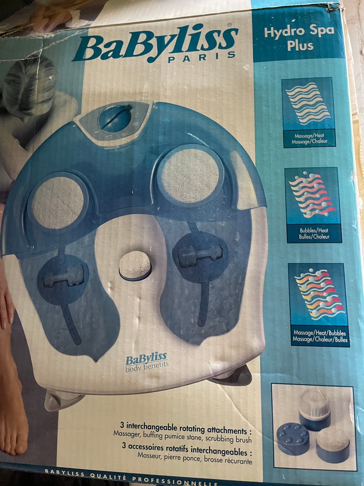 BaByliss Hydro Spa Plus Voetenbad met Massage en Warmte, Ophalen, Zo goed als nieuw, Hand- en Voetverzorging