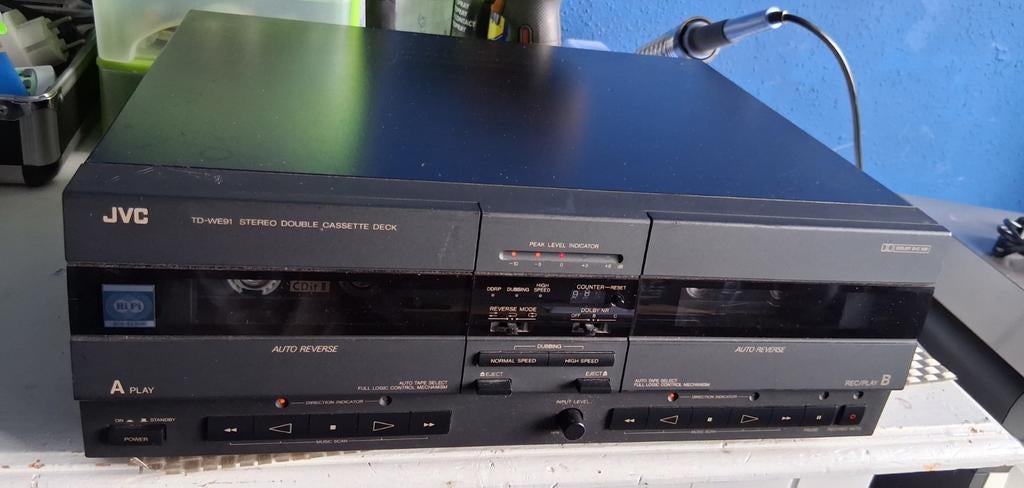 Jvc dubbel cassette deck TD-WE91, Ophalen of Verzenden, JVC