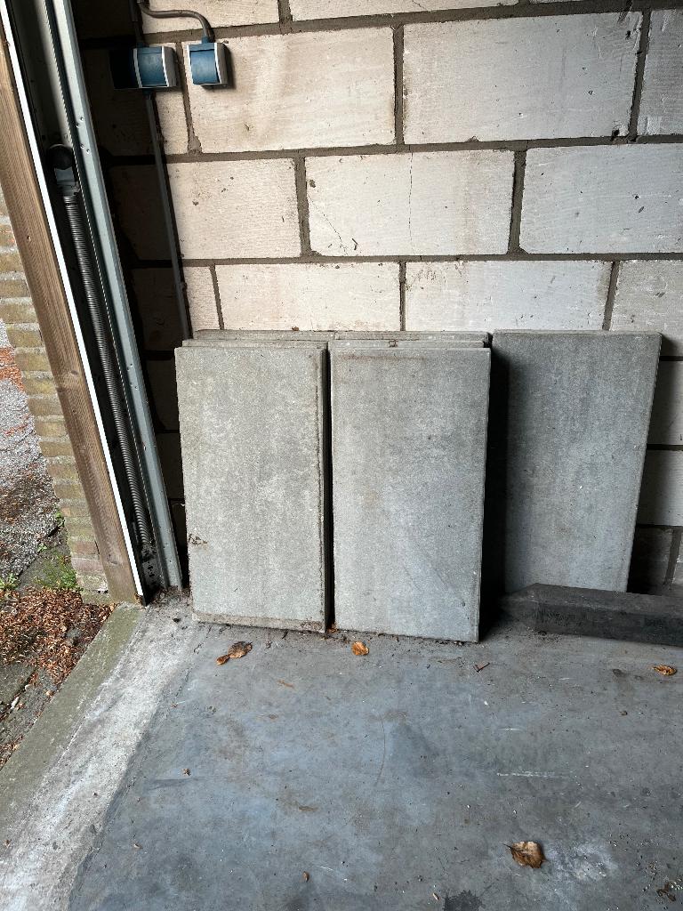 Terrastegels, Ophalen, Gebruikt, Beton, Terrastegels