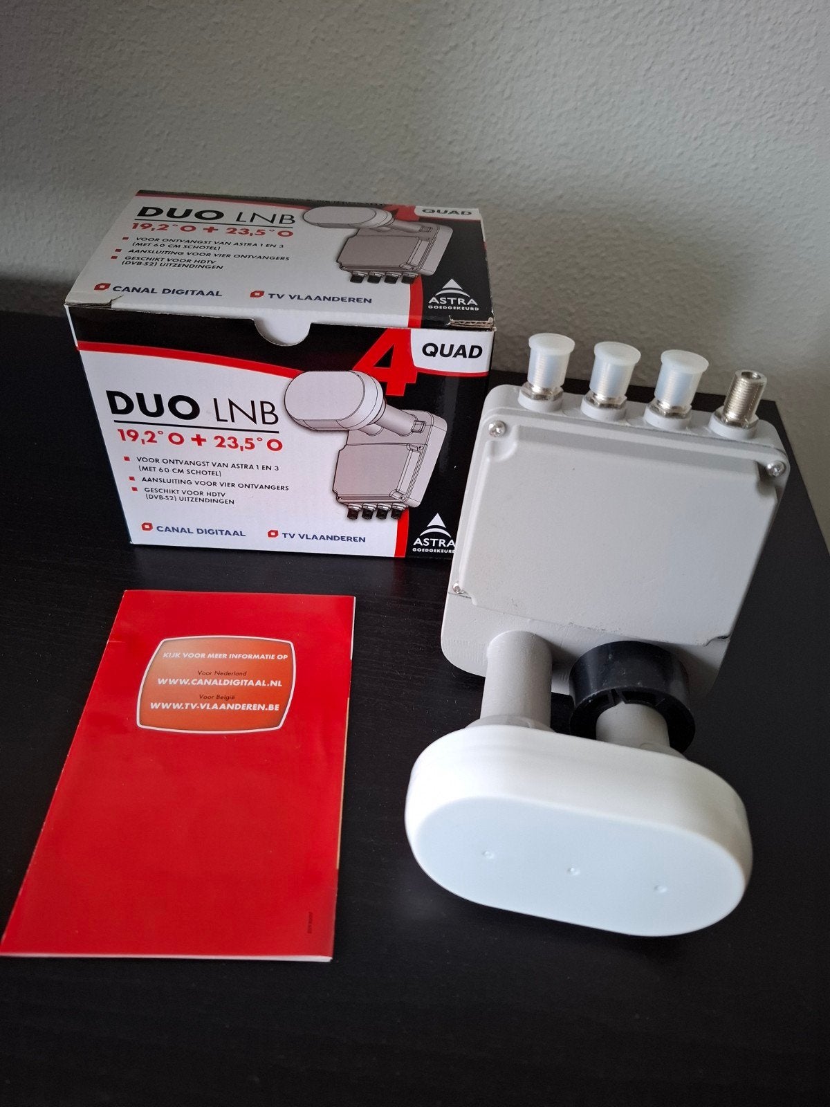 Canal Digitaal DUO LNB Quad NIEUW, Audio, Tv en Foto, Ophalen of Verzenden, Nieuw, (Schotel)antenne-accessoires, Overige merken
