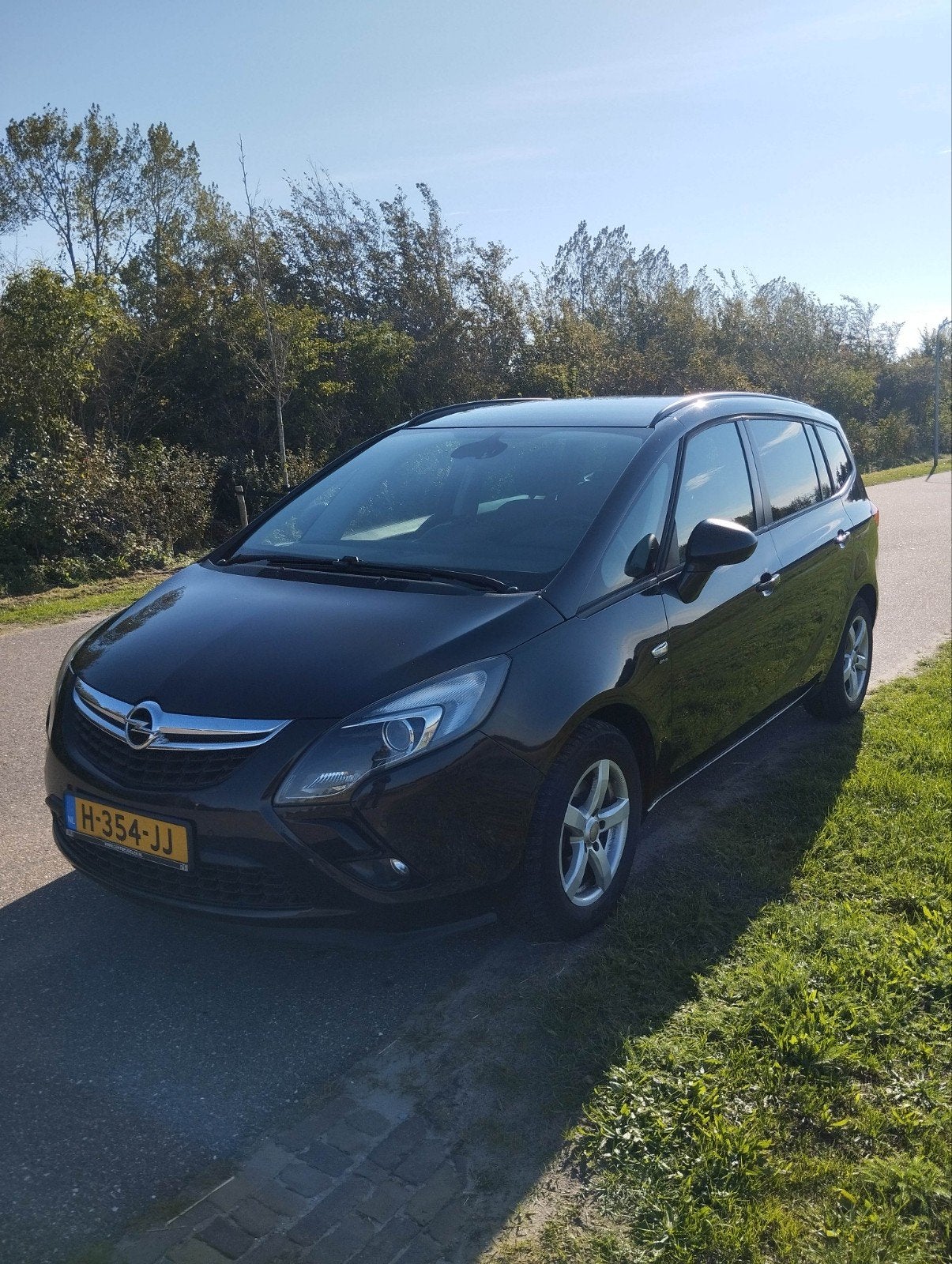 Opel Zafira 1.4T 103KW 2016 Zwart, Auto's, 15 km/l, 4 cilinders, 7 stoelen, Zwart