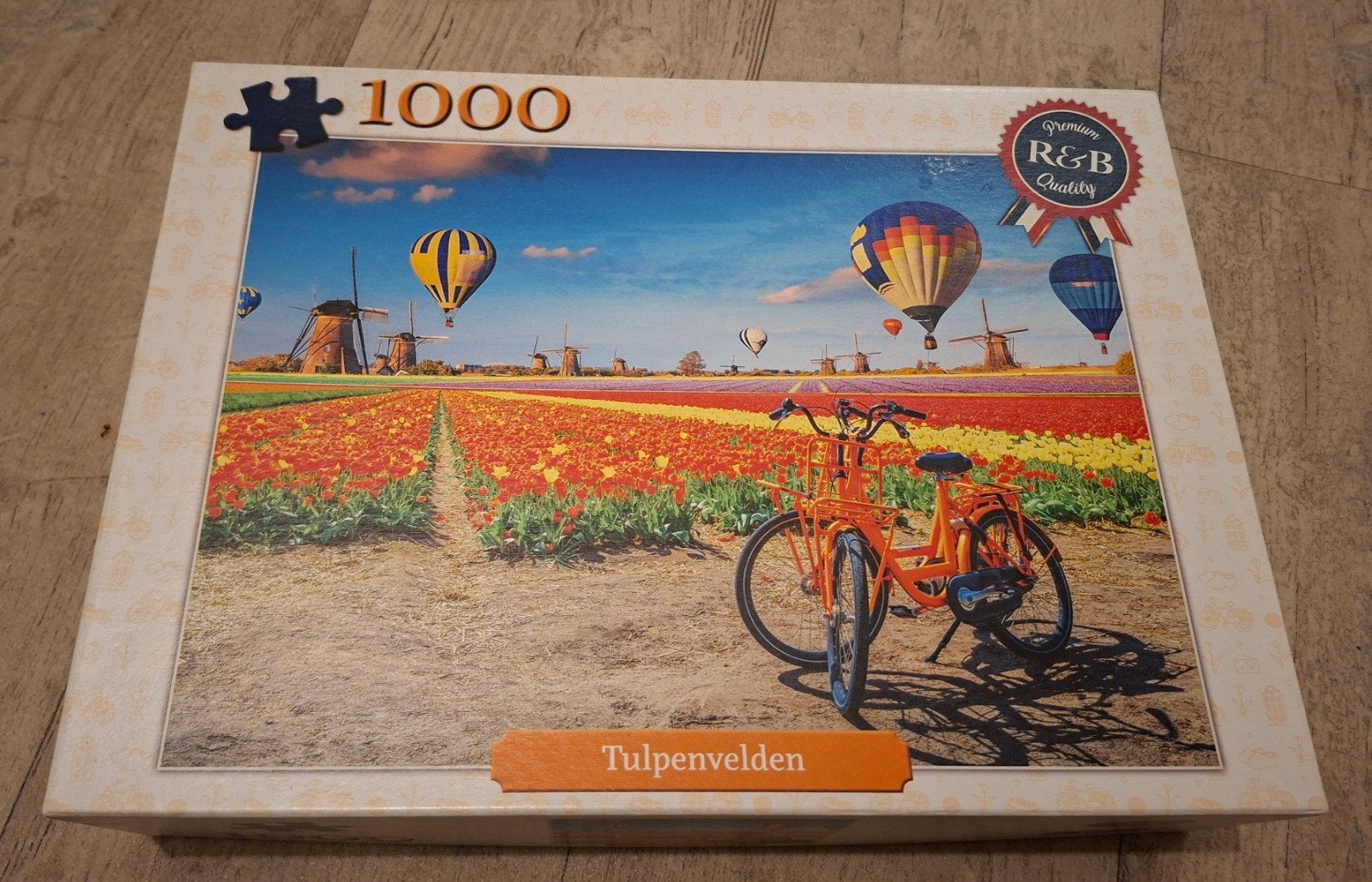 Puzzel tulpenvelden 1000 stukjes, Ophalen, 500 t/m 1500 stukjes, Zo goed als nieuw, Legpuzzel