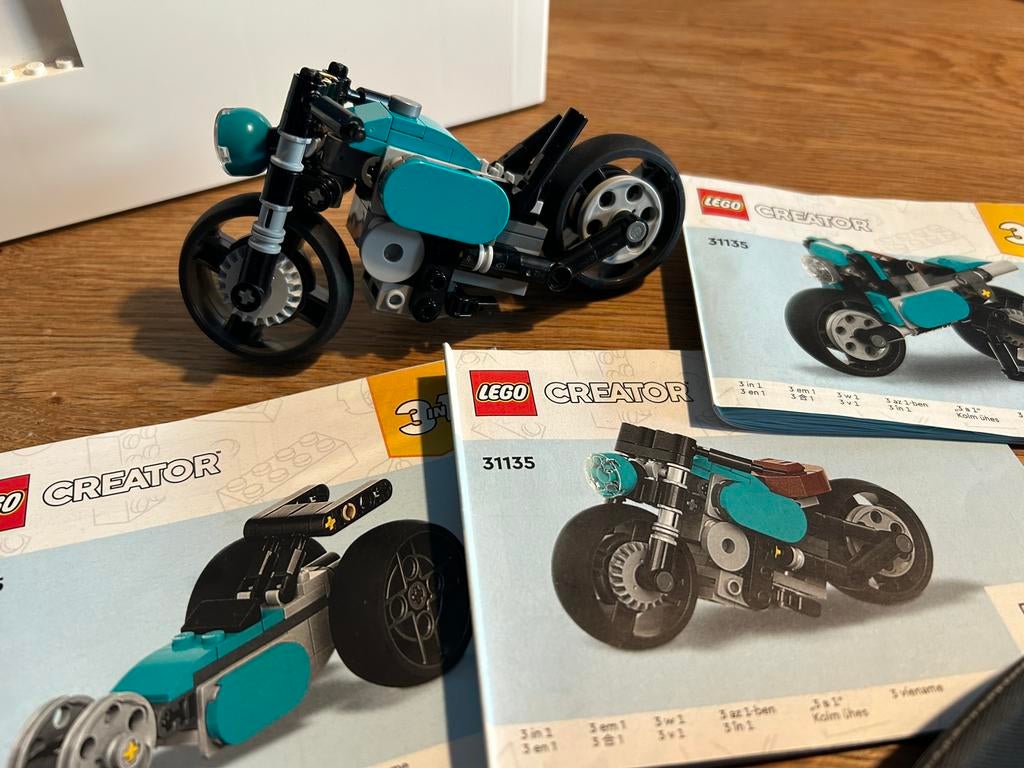LEGO Creator 3in1 Klassieke Motor Set - 31135 compleet!, Ophalen of Verzenden, Zo goed als nieuw