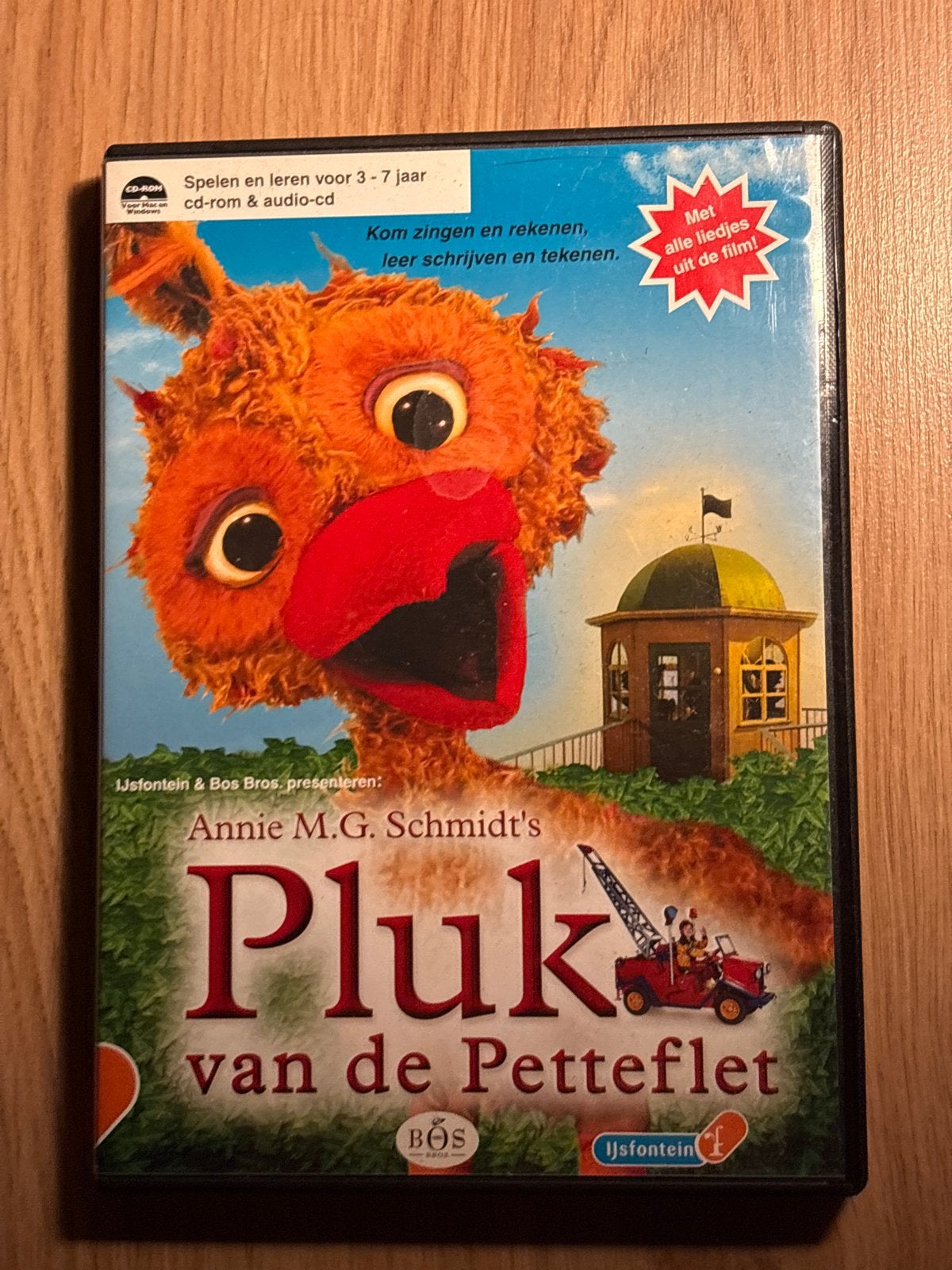 Pluk van de Petteflet spel (CD-ROM & Audio-CD), Puzzel en Educatief, Gebruikt, 1 speler, Ophalen of Verzenden