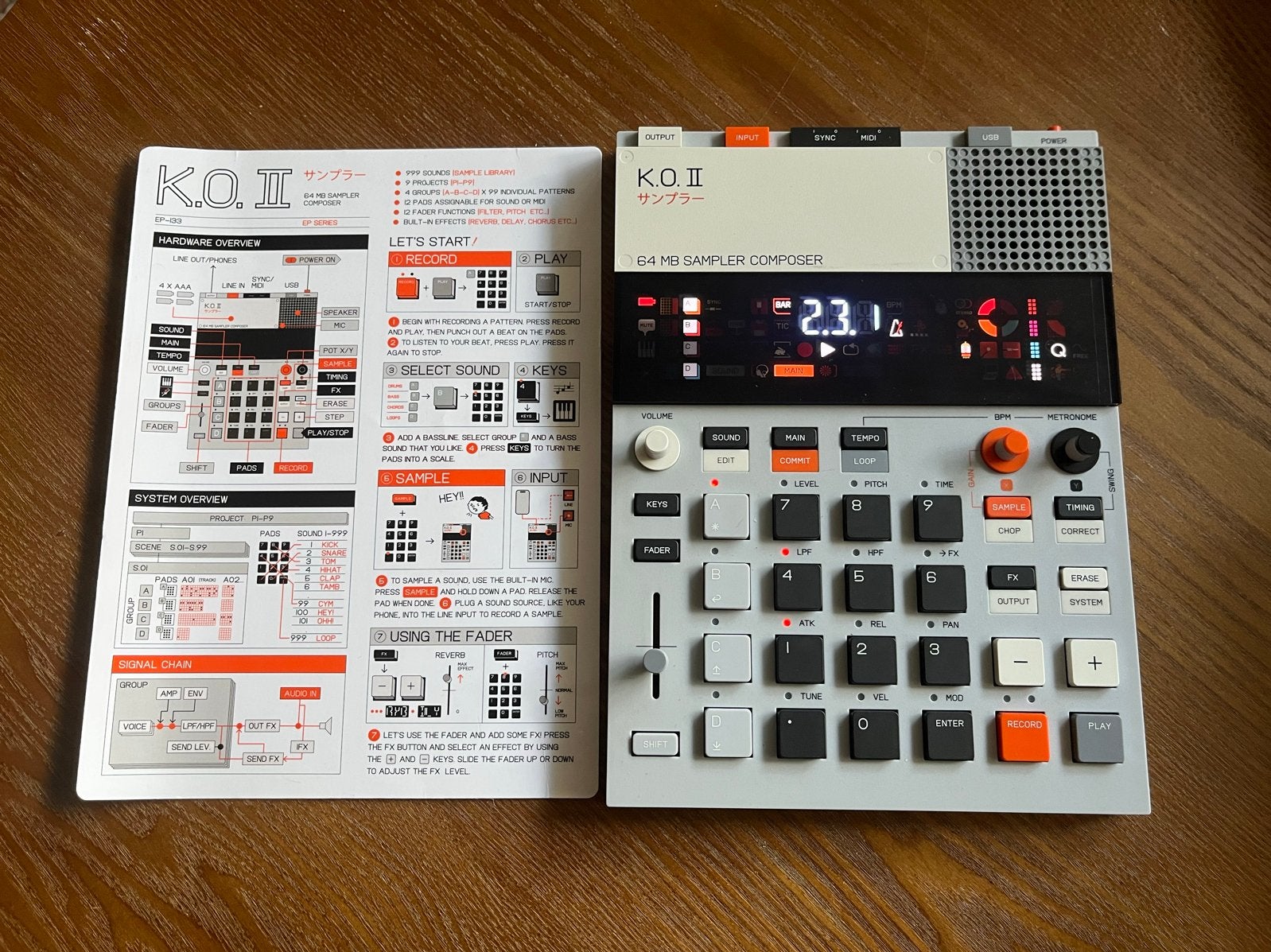 Teenage Engineering EP-133 K.O. II Sampler/Sequencer, Muziek en Instrumenten, Ophalen of Verzenden, Zo goed als nieuw