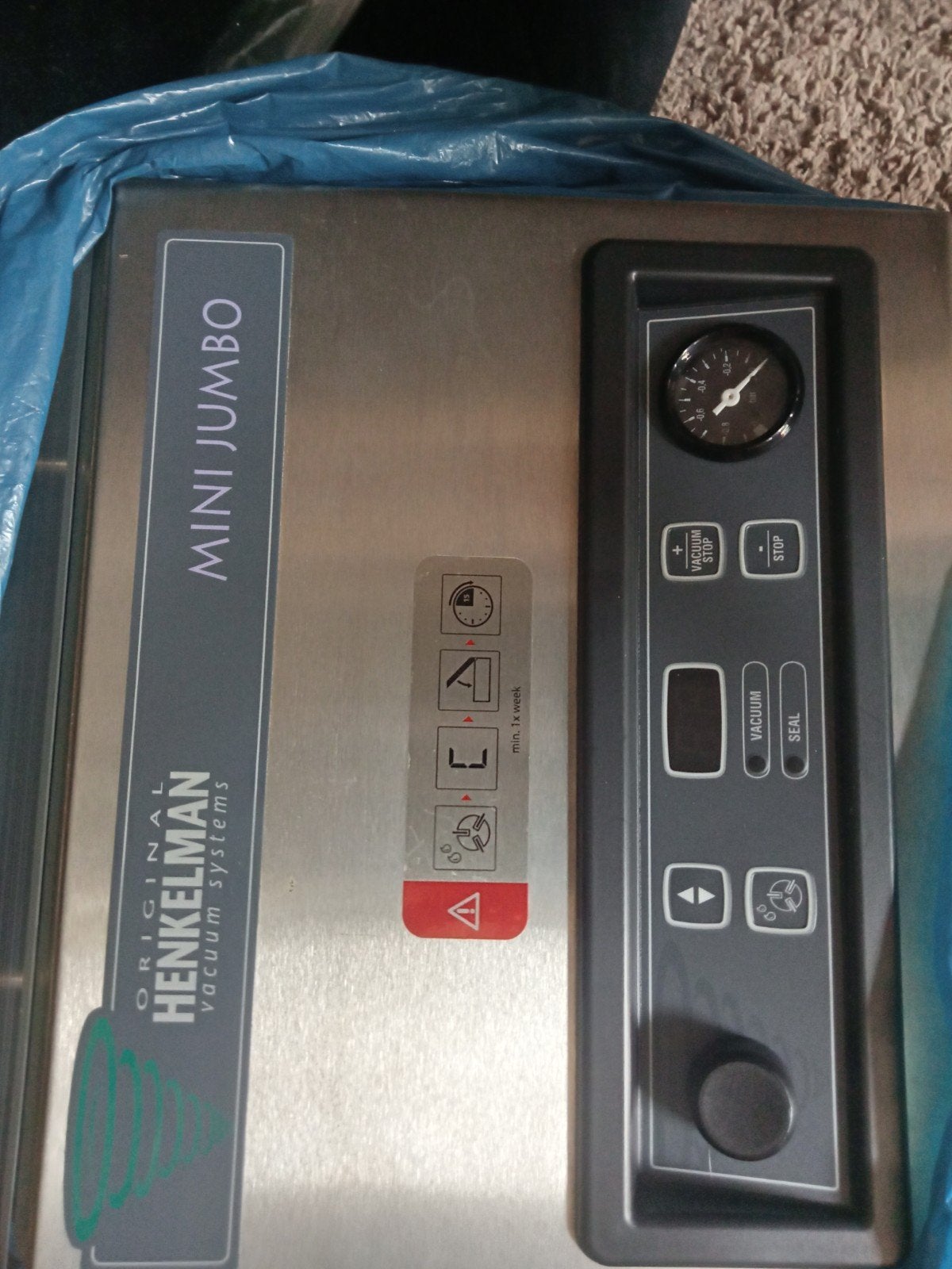 Henkelman Mini Jumbo vacuümmachine, Ophalen of Verzenden, Zo goed als nieuw