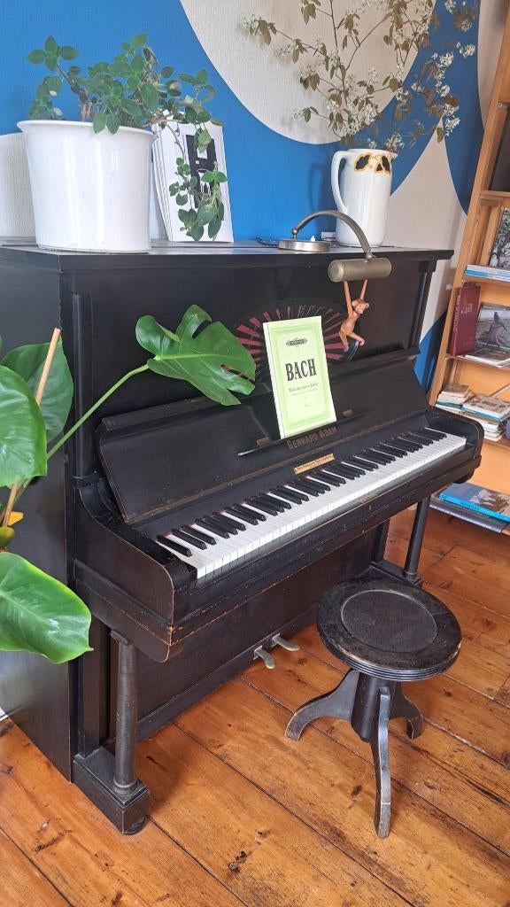 Gerhard Adam piano, Muziek en Instrumenten, Piano's, Ophalen, Gebruikt, Zwart, Piano