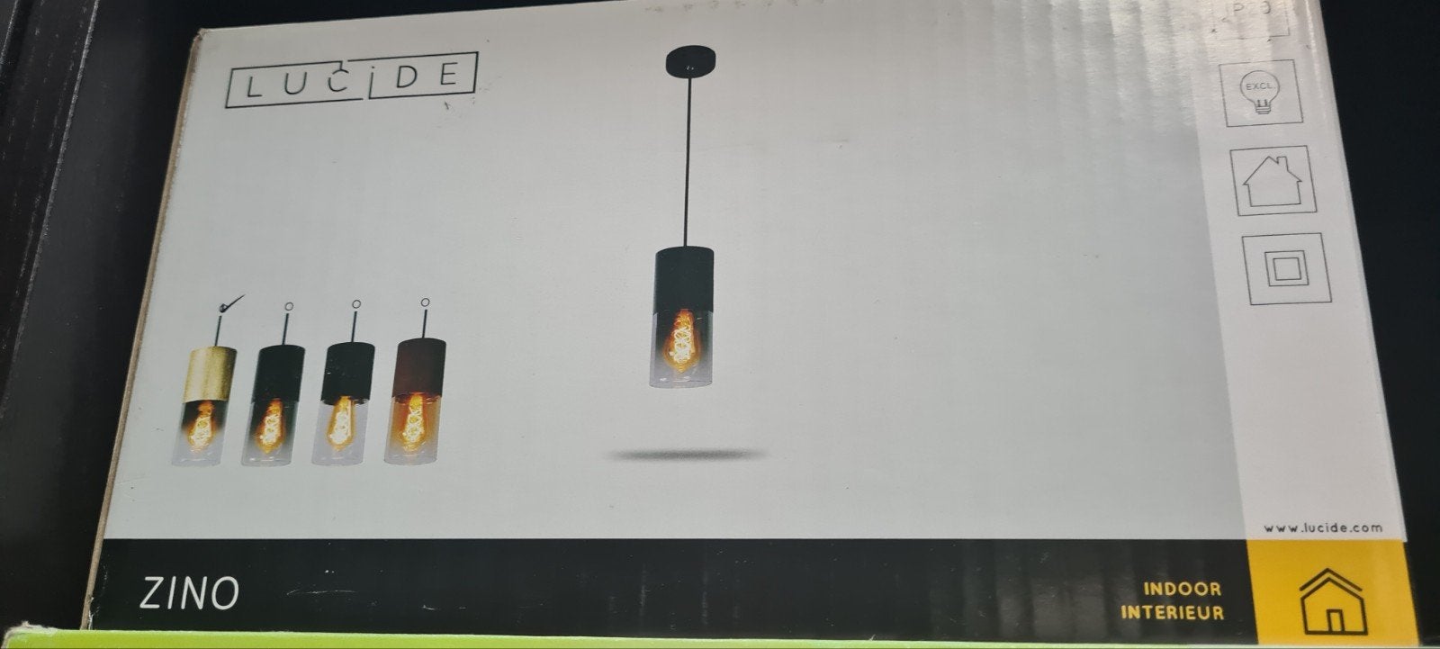Lucide Zino Hanglamp - Goud, Nieuw, Overige fittingen, Ophalen of Verzenden, Glas