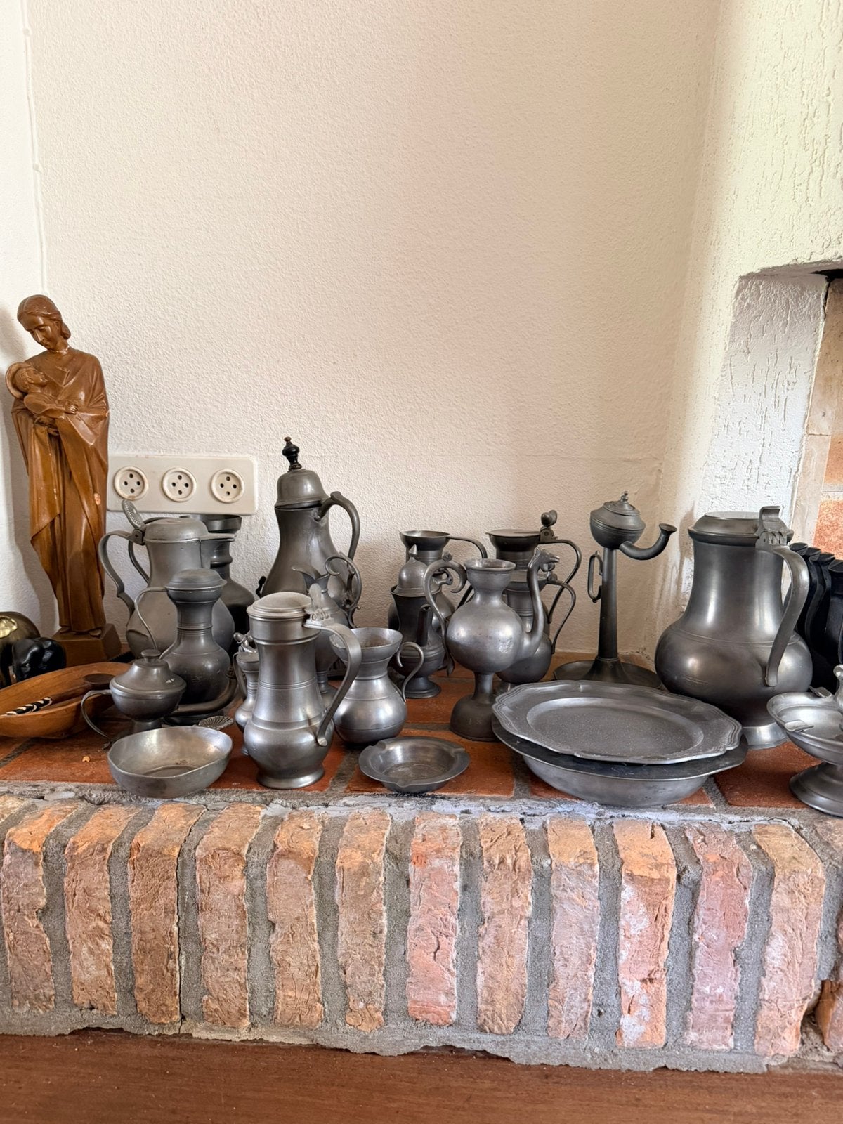 Verzameling tinnen voorwerpen, Antiek en Kunst, Antiek | Tin, Ophalen