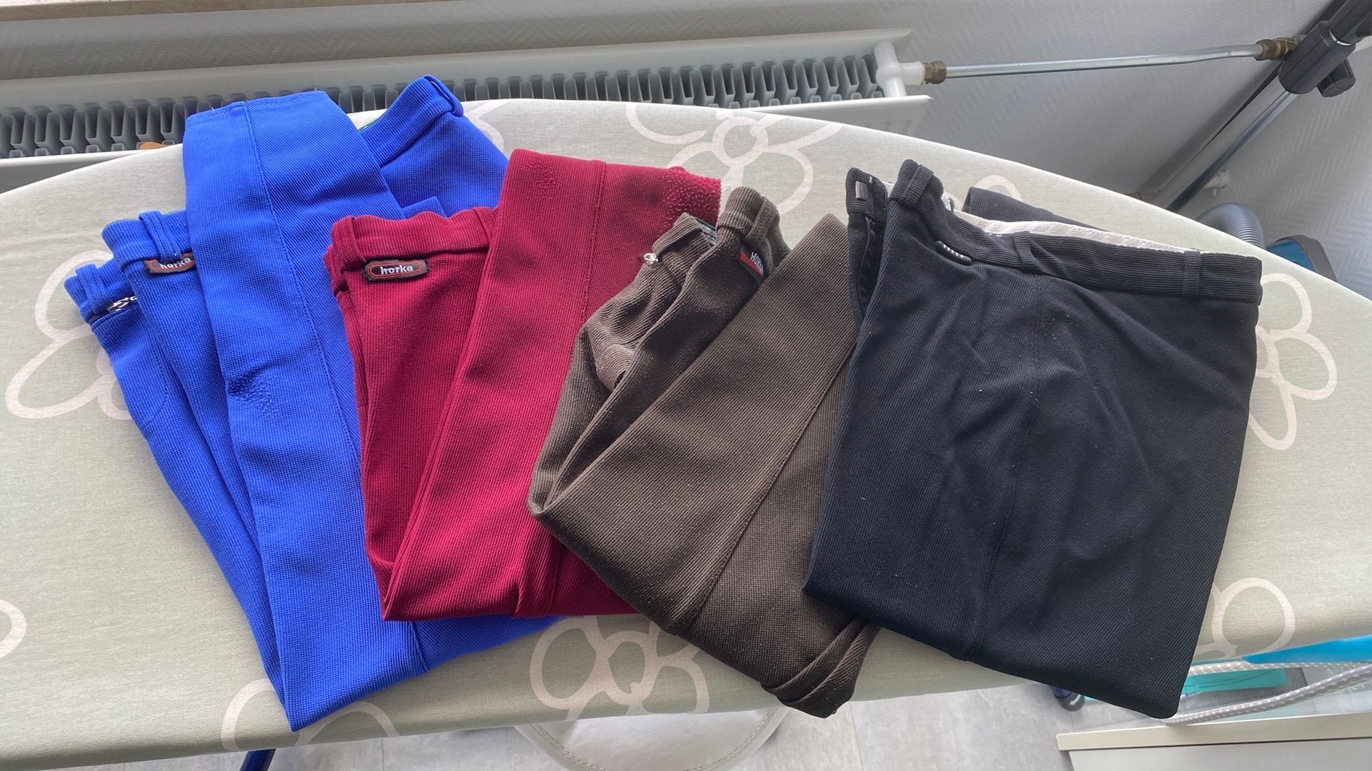 Horka rijbroeken 4x maat 44 zwart bruin rood en blauw, Dieren en Toebehoren, Paardrijkleding, Ophalen of Verzenden, Dressuur, Onderkleding