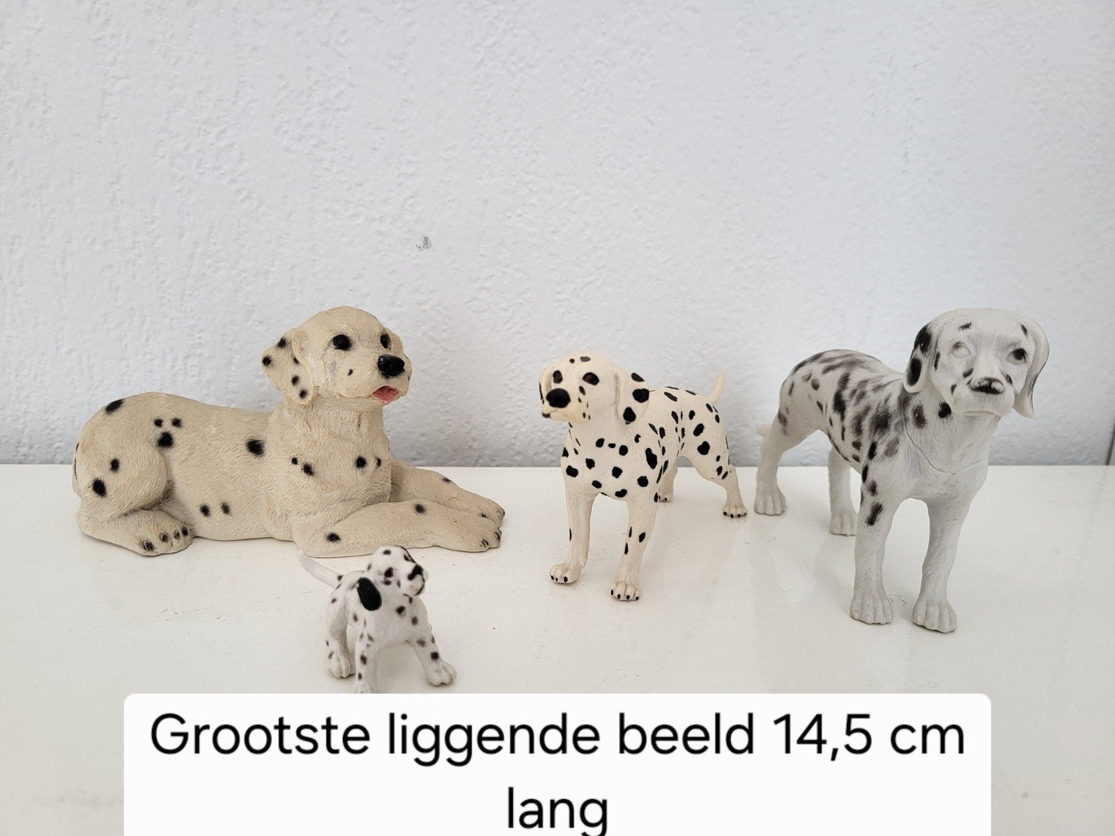 4 vintage Dalmatiërs beeldjes / hondenbeeldjes, Verzamelen, Ophalen of Verzenden, Gebruikt, Dier