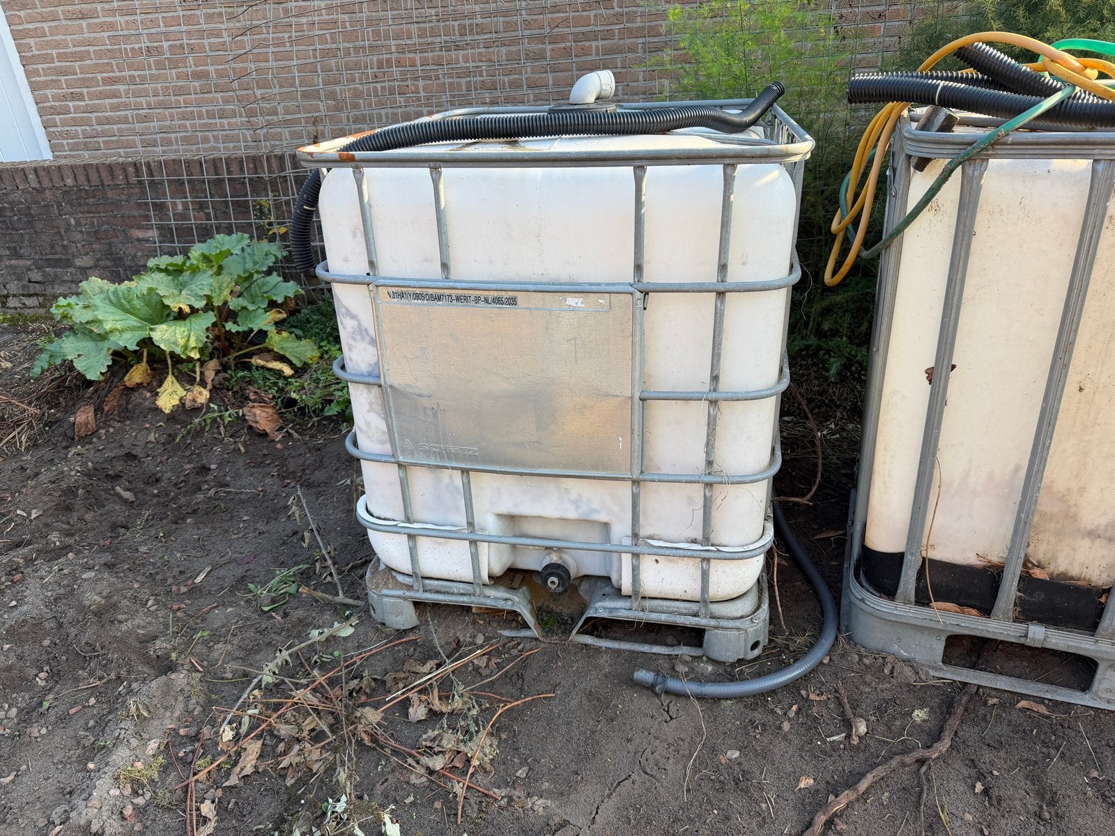 Watertank IBC container 1000 liter, Ophalen, Gebruikt