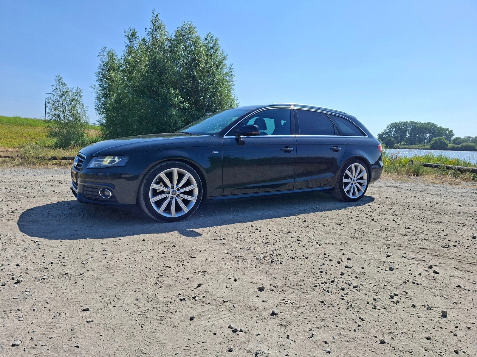 Audi A4 2.0 Tfsi S line 19 inch Carplay Revisie, Auto's, Audi, Voorwielaandrijving, 15 km/l, Zwart, 4 cilinders