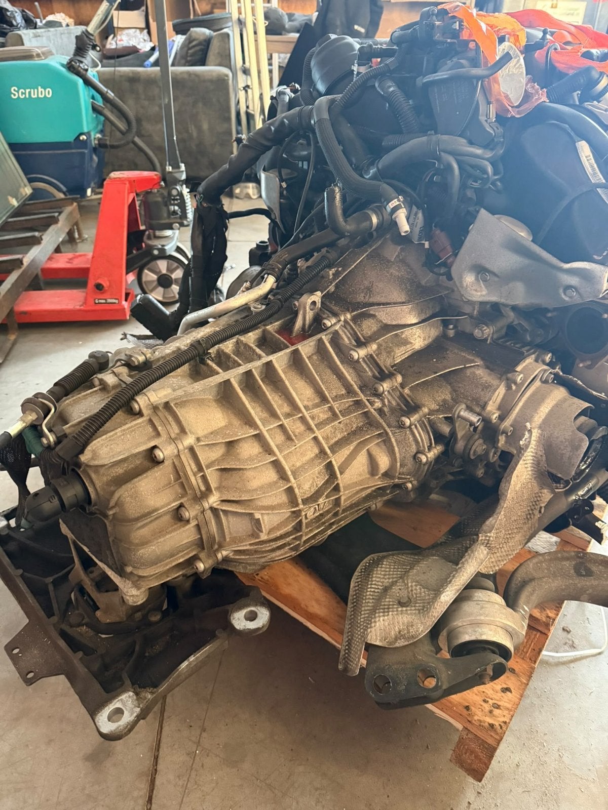Audi A6 C7 2.8 FSI Motorblok met 8-speed versnellingsbak, Ophalen, Gebruikt, Audi