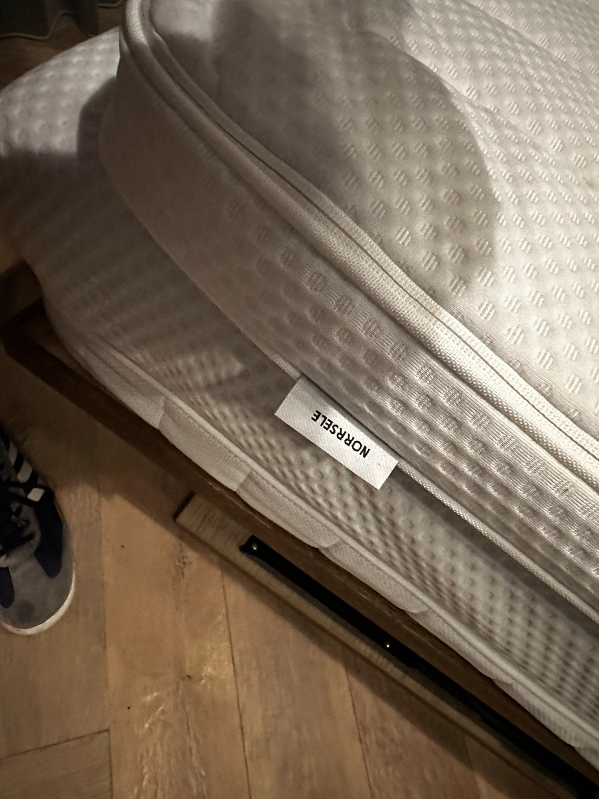 Ikea matras en topdekker akrehamn en norssele 200x180, Ophalen, Zo goed als nieuw, Eenpersoons