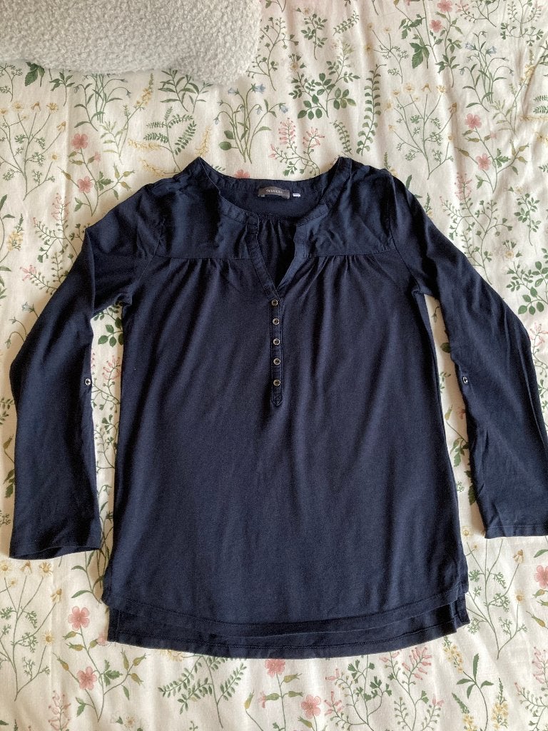Donker blauw shirt Yessica – XS, Kleding | Dames, T-shirts, Blauw, Yessica, Ophalen of Verzenden, Lange mouw