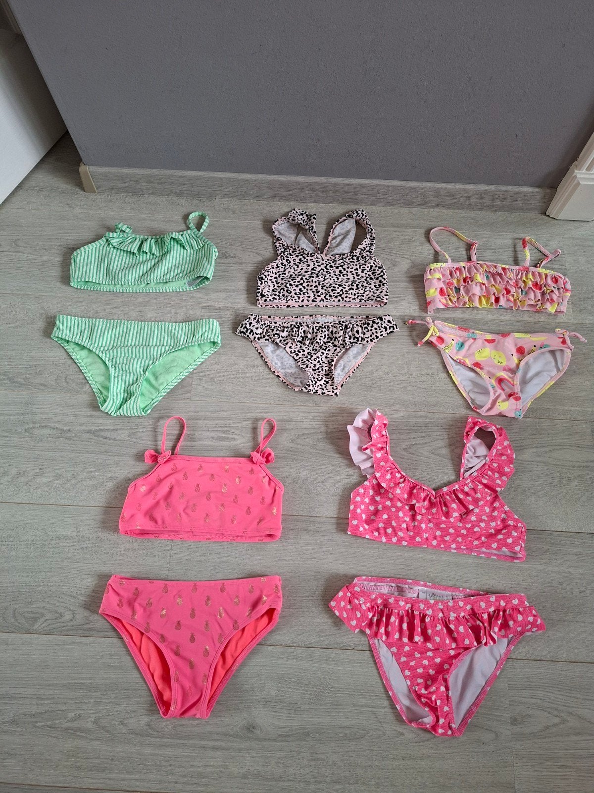 Bikini's maat 122/128 en 134/140 oa Hema, Ophalen of Verzenden, Maat 134, Meisje, Bikiniset