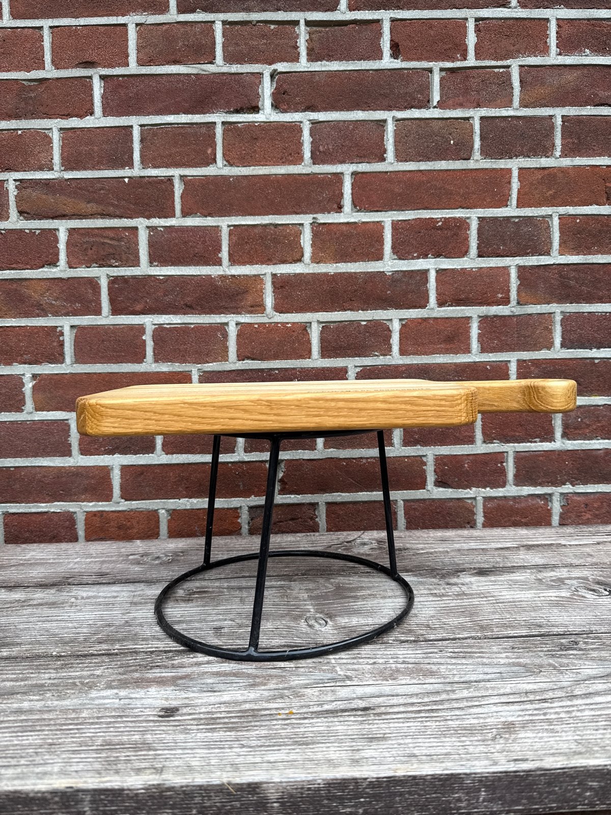 Zwart metalen onderstel voor bijv. een plank met hapjes, Ophalen, Gebruikt, Overige materialen, Overige stijlen