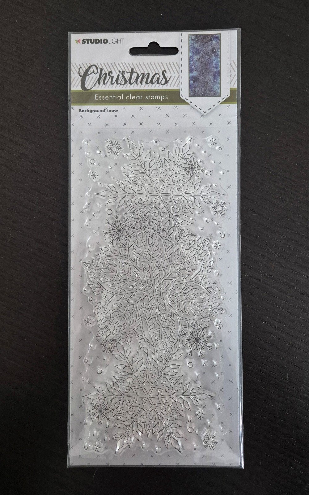 Clear stamp Studio Light Background snow, Ophalen of Verzenden, Nieuw, Clearstamp