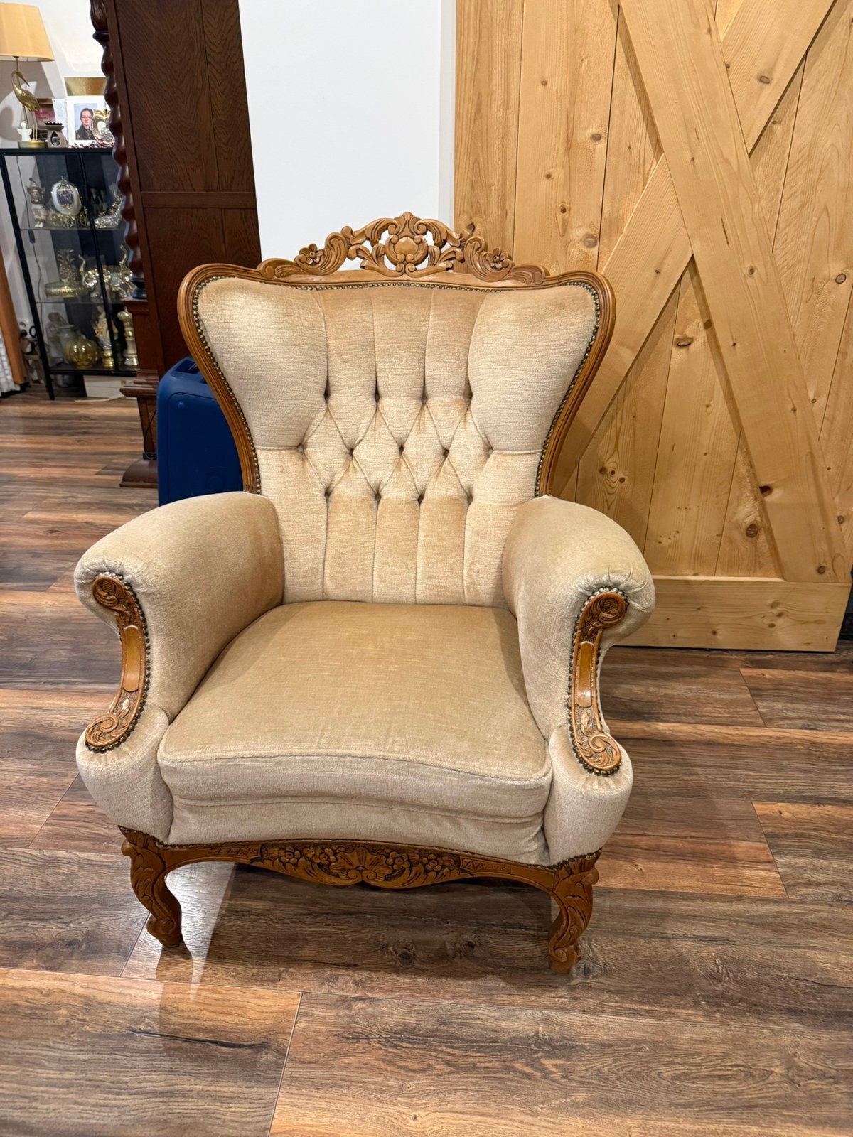 Barok fauteuil in zeer goede staat, Huis en Inrichting, Fauteuils, Ophalen, Barock, 75 tot 100 cm, Zo goed als nieuw