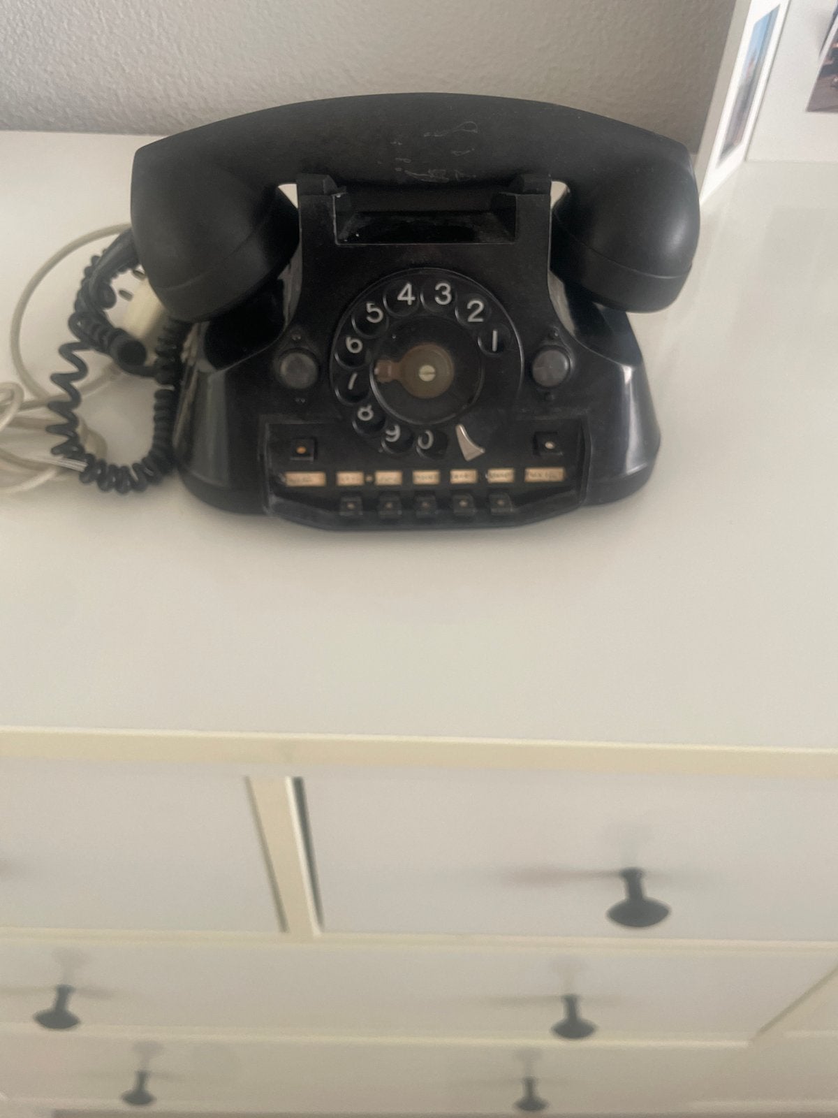 Antieke PTT Telefoon met Draaischijf - Zwart, Ophalen of Verzenden