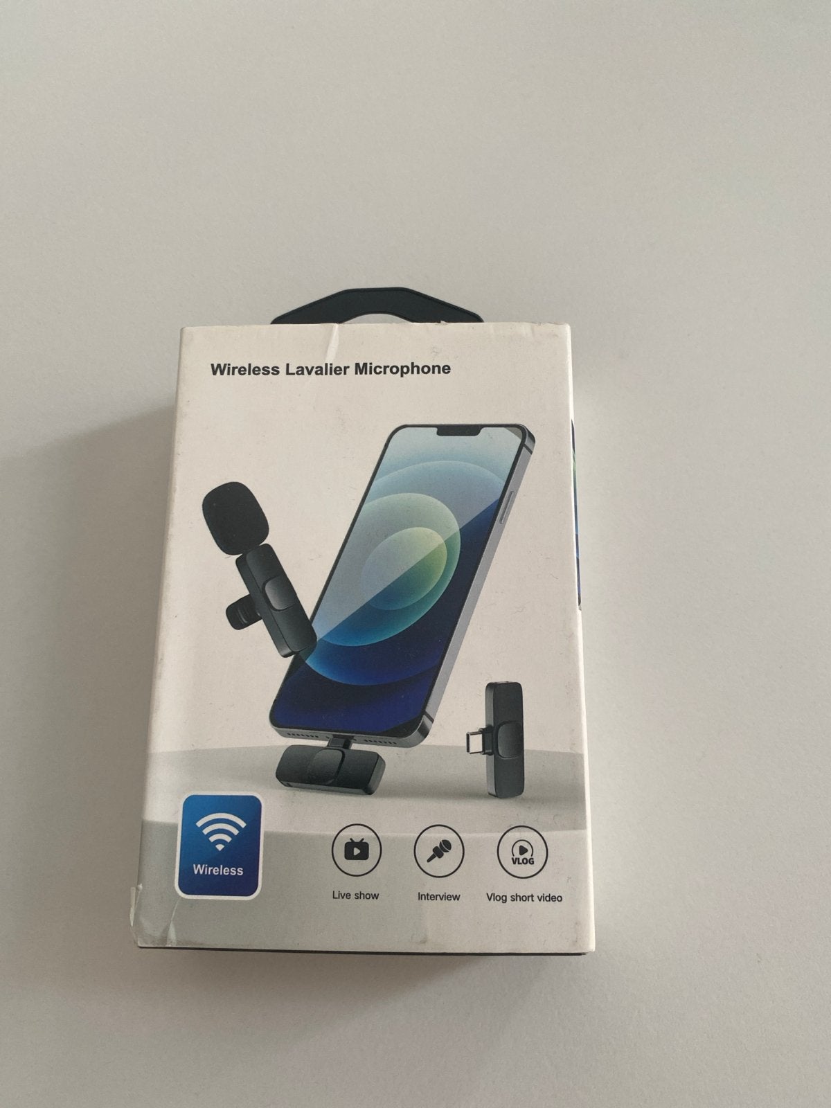 Draadloze Lavalier Microfoon voor Telefoon/Camera, Muziek en Instrumenten, Microfoons, Ophalen of Verzenden, Zo goed als nieuw