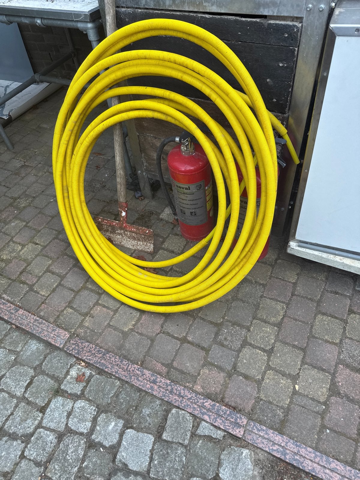 Flexibele gasslang - Geel, Ophalen, Overige materialen, Gebruikt, 6 meter of meer