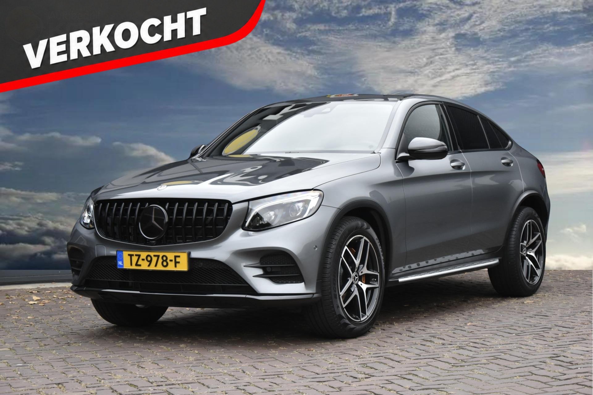 Mercedes-Benz GLC Coupé 250 4MATIC Premium Plus AMG, Auto's, 12 maanden, Gebruikt, 4 cilinders, Leder en Stof