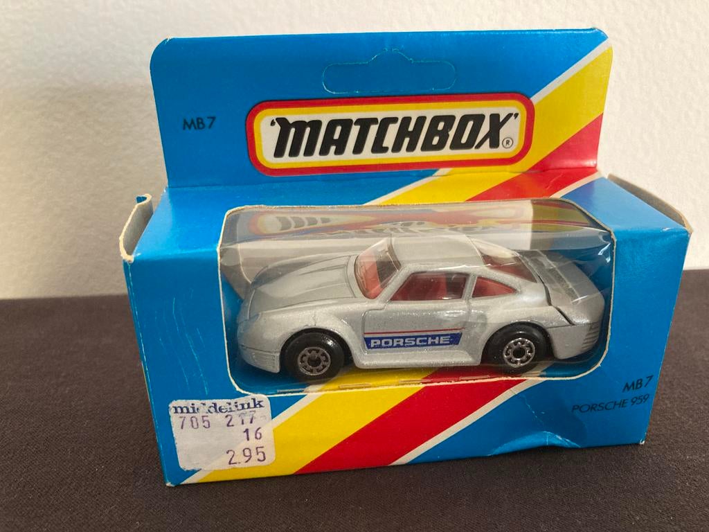 Matchbox Porsche 959 in Box MB 7, Ophalen, Zo goed als nieuw, Auto, Matchbox