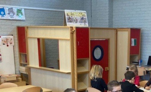 Houten huishoek set  Schilte, Ophalen