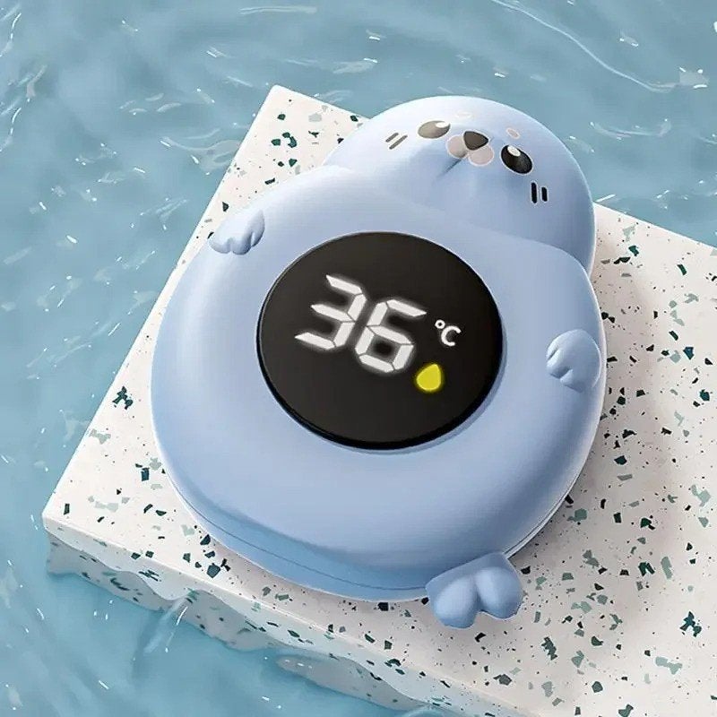 Baby bad thermometer met LED weergave - Zeehond, Ophalen of Verzenden, Nieuw, Badje, Overige merken