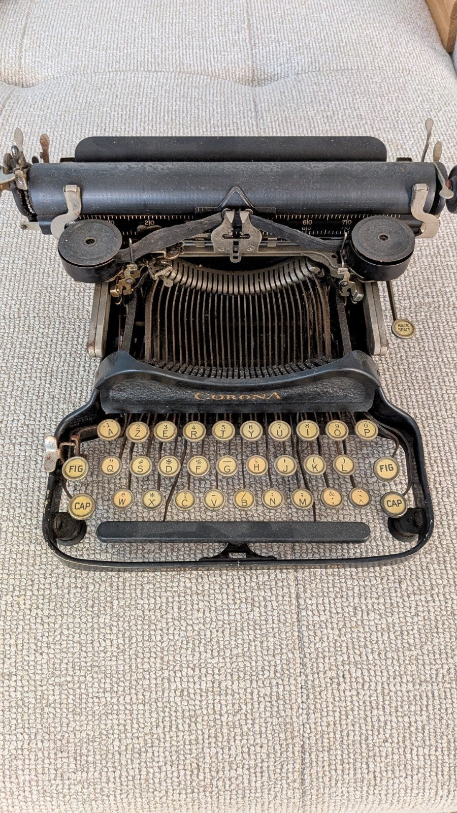 antieke typemachine lc smith corona, Ophalen