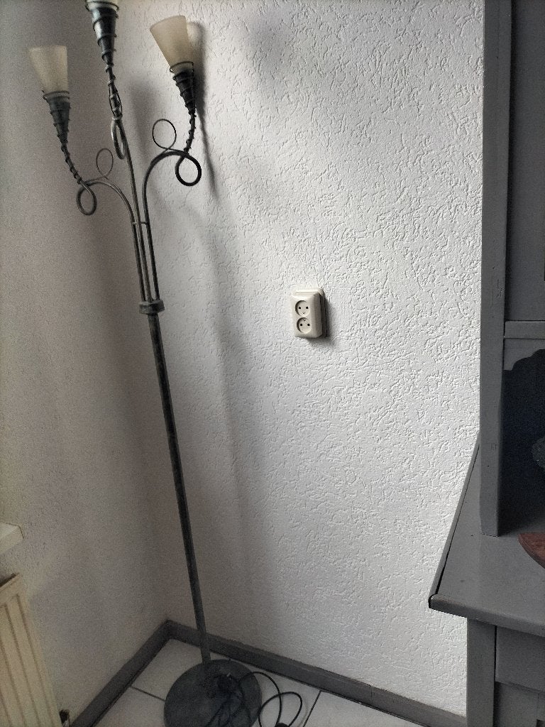 vloerlamp, Huis en Inrichting, Lampen | Vloerlampen, Ophalen, Gebruikt, Glas, 150 tot 200 cm