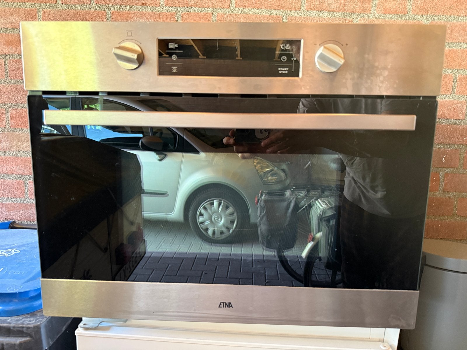 Etna CM244RVS Combi-oven met magnetronfunctie, Ophalen, 45 tot 50 cm, Gebruikt, 60 cm of meer
