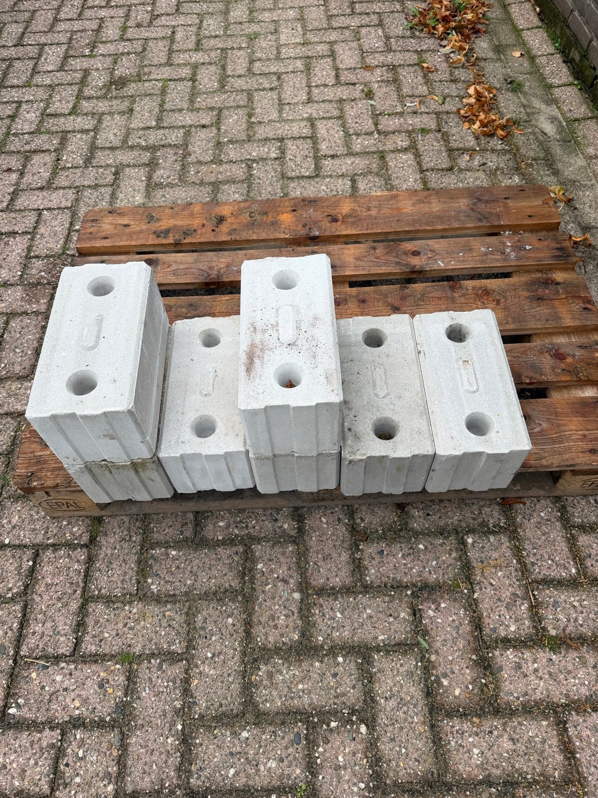 Kalkzandsteen blokken, Doe-het-zelf en Verbouw, Ophalen, Gebruikt, Beton