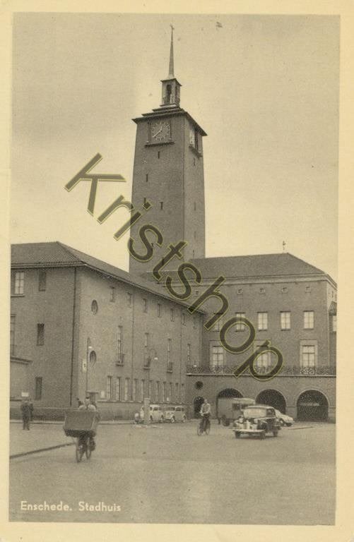 Enschede - Stadhuis  [003-6851, Verzamelen, Verzenden, 1960 tot 1980, Ongelopen, Overijssel