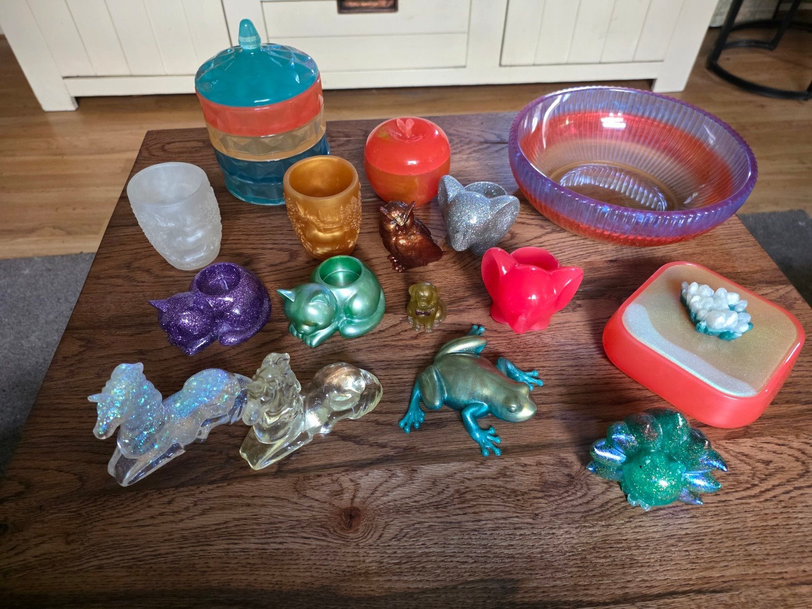 Partij epoxy decoratie - Diverse figuren, Ophalen of Verzenden, Nieuw