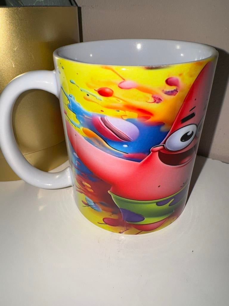 Nieuwe SpongeBob Mok - Kleurrijk Design met Patrick, Overige typen, Nieuw, Ophalen of Verzenden, Steen/keramiek