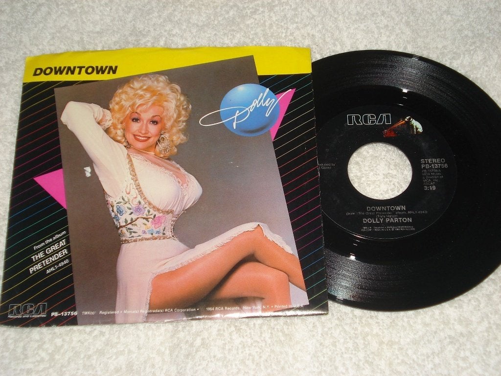 Dolly Parton  Down Town    USA    Orgineel, Fotohoes, Ophalen of Verzenden, Zo goed als nieuw, Pop