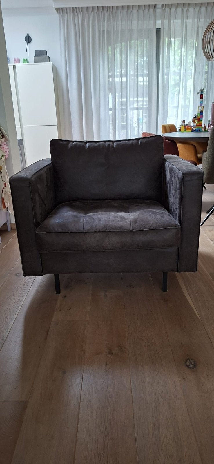 Fauteuil Rodeo classic zwart, Ophalen, Gebruikt, 75 tot 100 cm, Leer