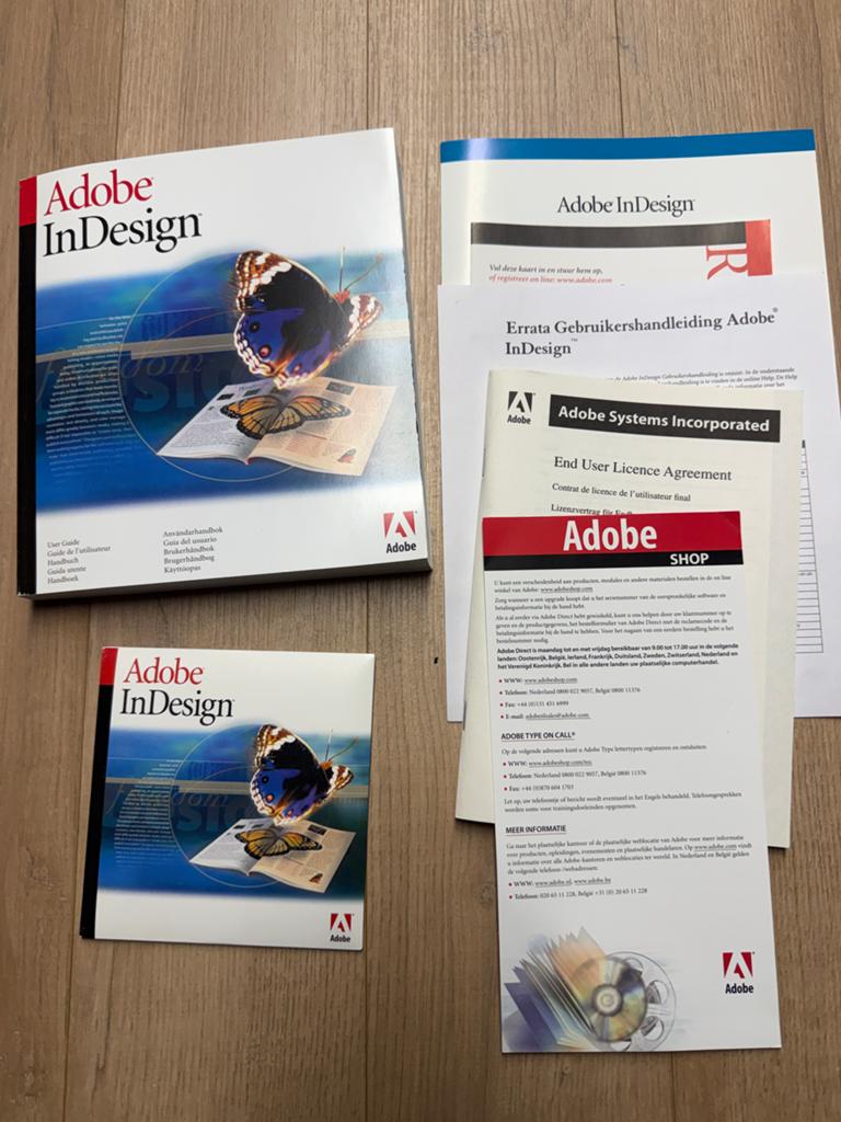 Adobe InDesign 1.0 (Macintosh) - Vintage Software, Ophalen of Verzenden, Zo goed als nieuw, MacOS