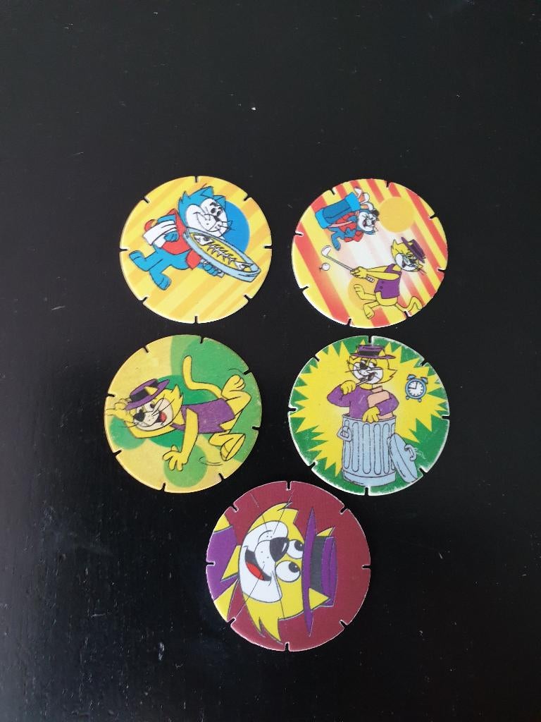 5 Jamin - Jam Caps - Top Cat - Serie 51 t/m 60 (Q), Verzamelen, Flippo's, Ophalen of Verzenden, Losse flippo's