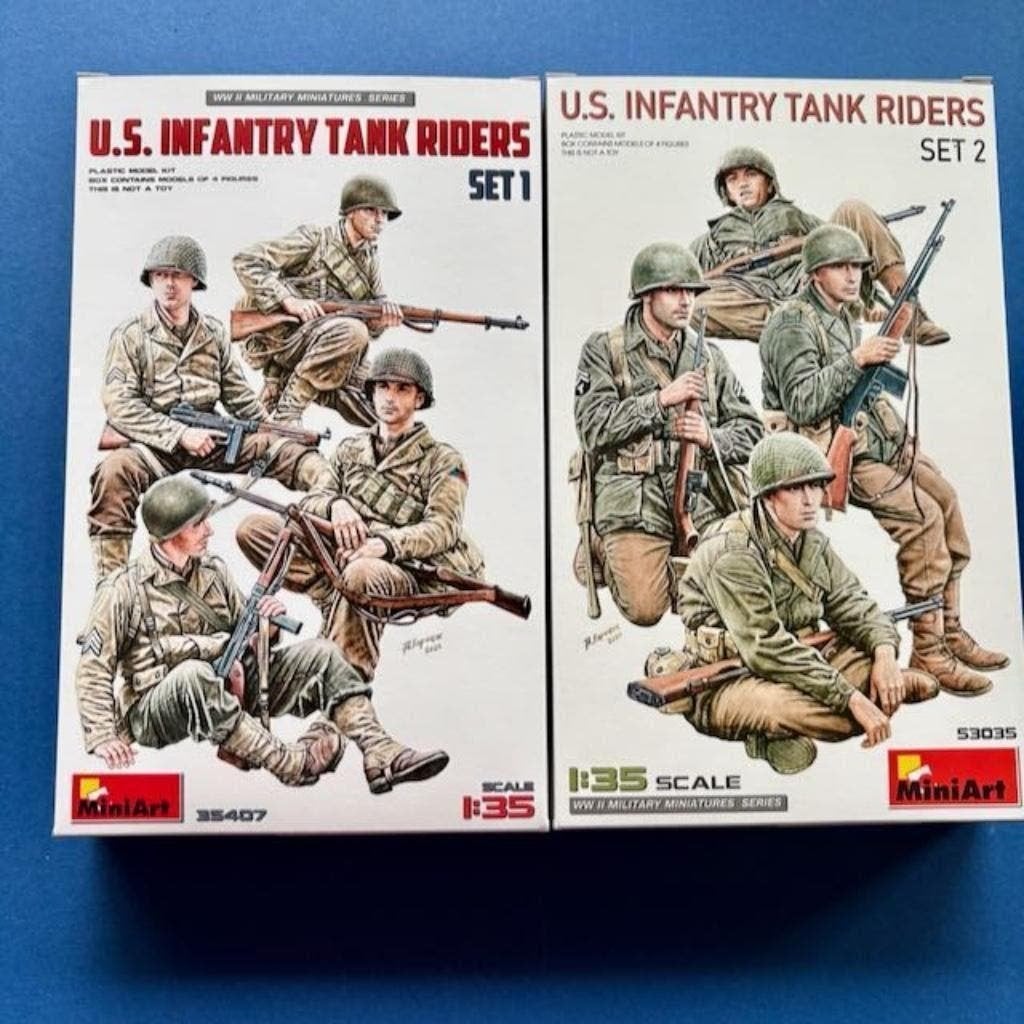 MiniArt US Infantry Tank Riders set 1/35 35407 53035, Verzenden, Nieuw, 1:35 tot 1:50