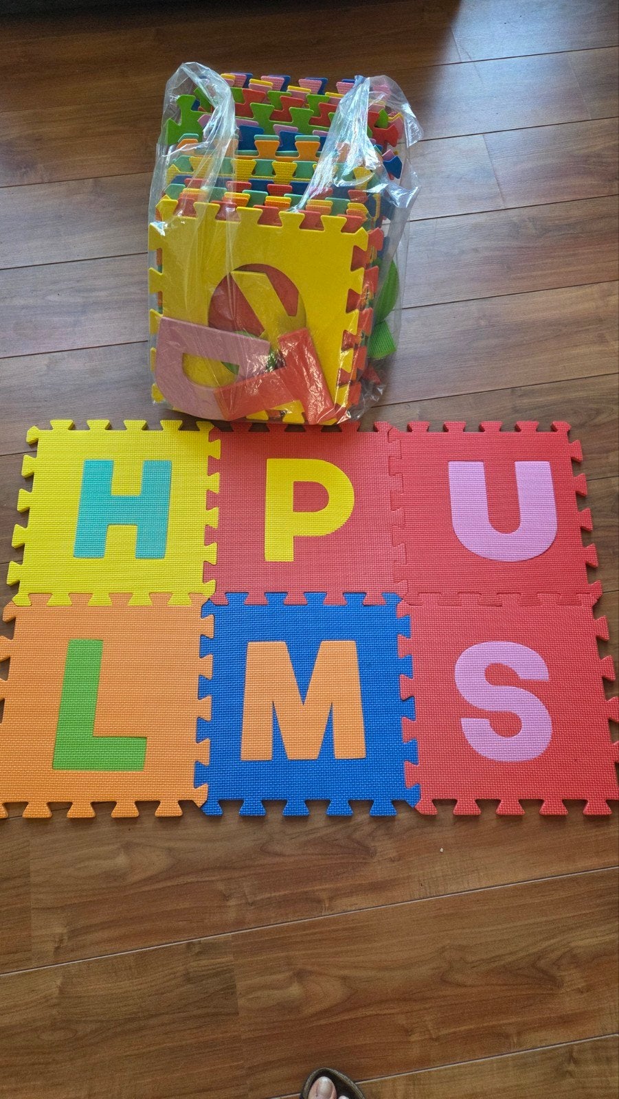 Letter tegels - speelmat met letters, Ophalen, Gebruikt, Overige typen
