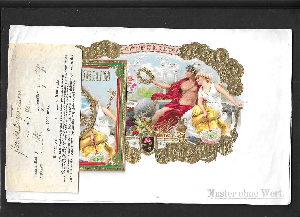 GuyBrysEtiket scan V4958, Ophalen, Gebruikt, Sigarenbandjes